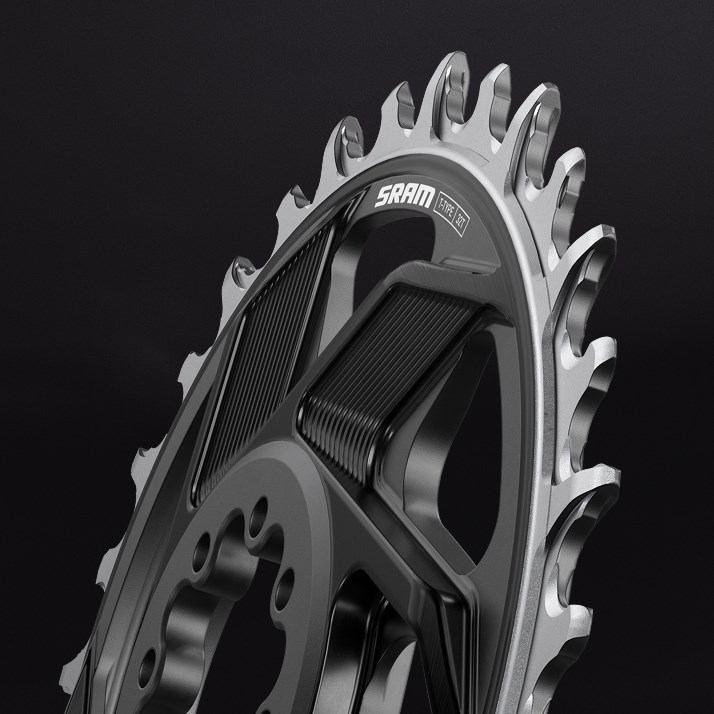 SRAM XX DH chainring specifically designed to reduce wear and tear